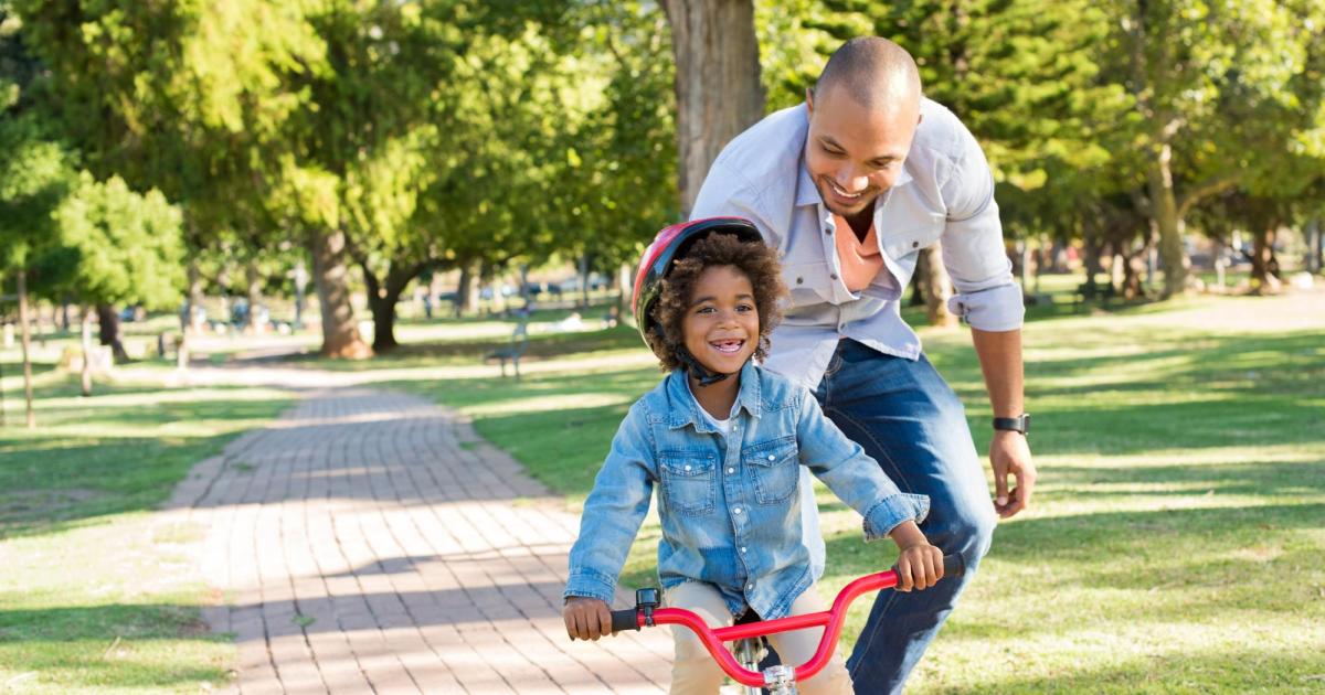 Child riding bike
