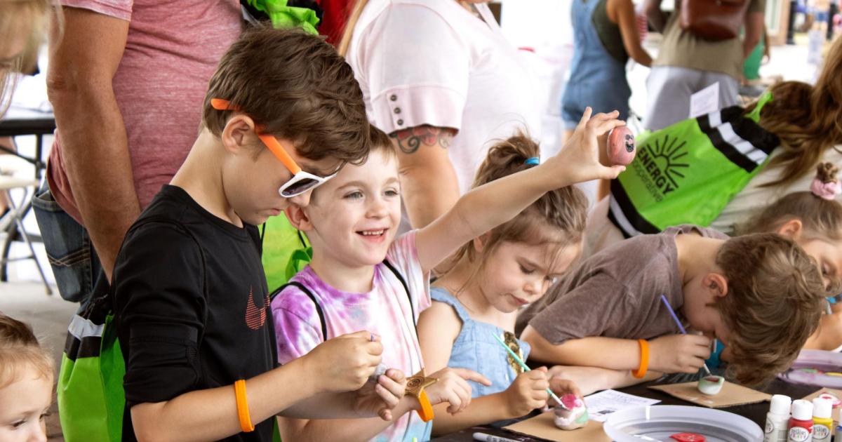 Kids at carnival event
